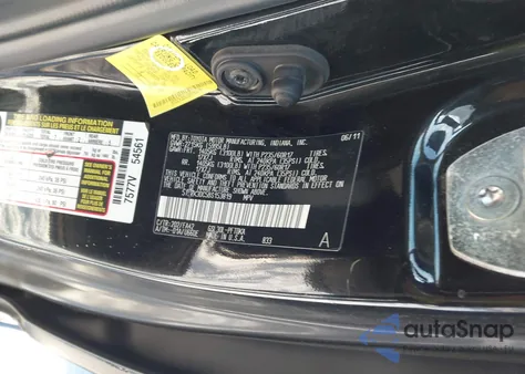 2011 Toyota Sienna Base V6 из США, поврежденный, VIN 5TDZK3DC5BS153819